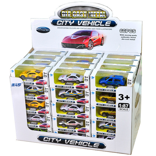 Children's car racing sports car coasting model toy car toy car metal iron shell iron suit