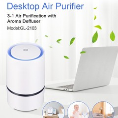デスクトップ空気清浄機ホルムアルデヒド除去中古煙家庭用小型室内マイナスイオン除去異臭浄化機クロスボーダー