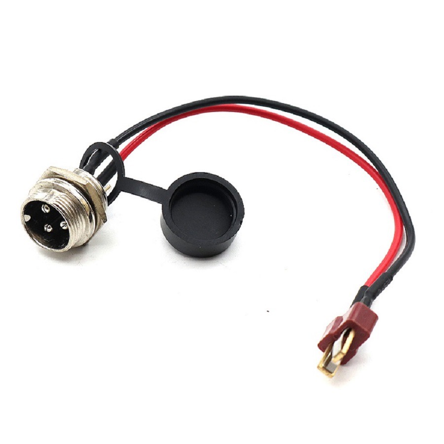 Accesorios de scooter eléctrico para adultos de 10 pulgadas conector de batería de cabeza de aviación en forma de T original