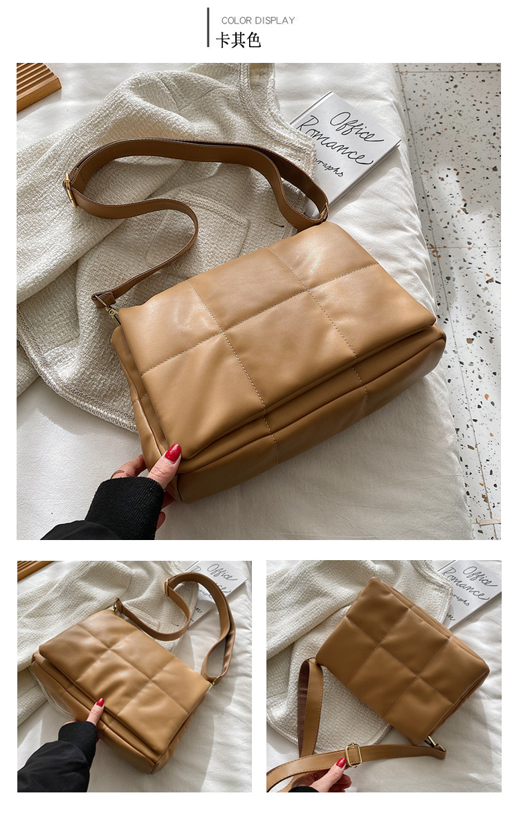 Autumn And Winter Solid Color Messenger Bag Wholesale display picture 4