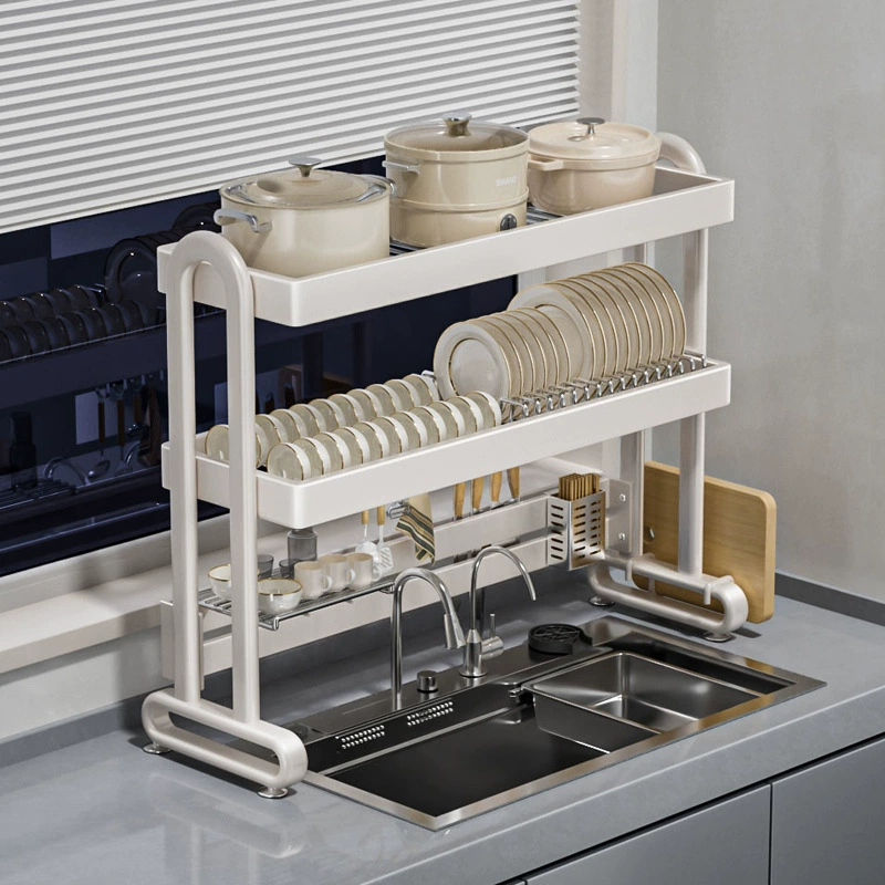 Нержавеющая сталь для кухонной раковины подставка для хранения посуды бассейн многофункциональная столешница для домашнего использования