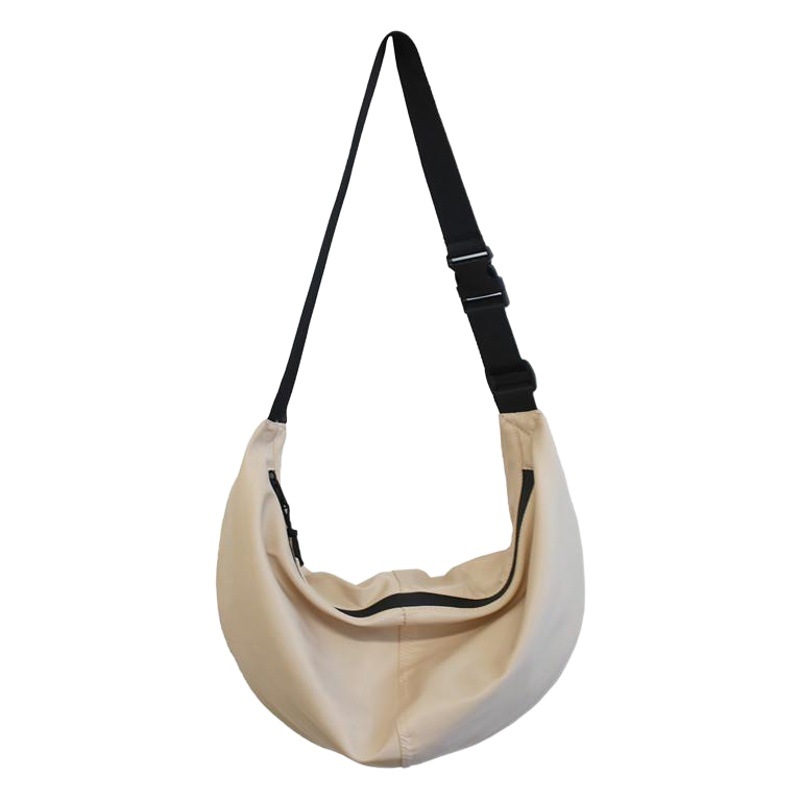 Solo bolso de hombro nueva moda de la calle mochila de gran capacidad japonés simple bolsa de dumpling Moda hombres y mujeres bolsa de mensajero