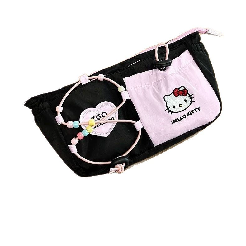 Sanrio, бренд качественный вместительный пенал, канцелярские товары, сумка для карандашей, новая коллекция, тягловой шнурок