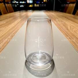 山西宏艺工厂定制水晶高白玻璃水具酒杯无铅加厚耐高温可雕刻logo