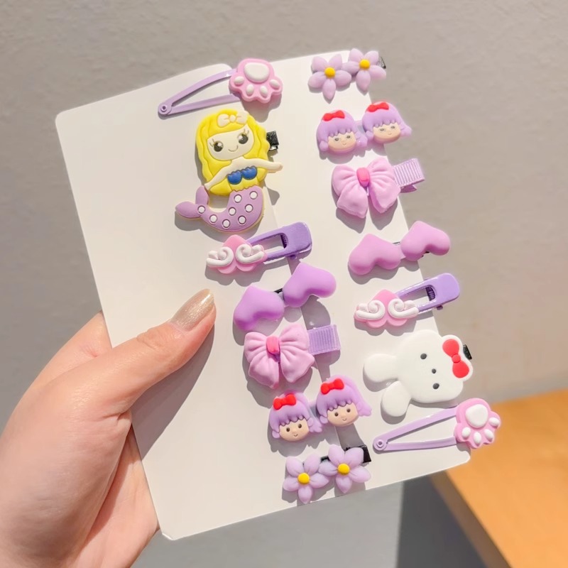 Pinza para el cabello para niños de dibujos animados coreanos, clip para flequillo en la frente femenina, horquilla rota lateral, horquilla de sentido avanzado, clip para bebé, tocado