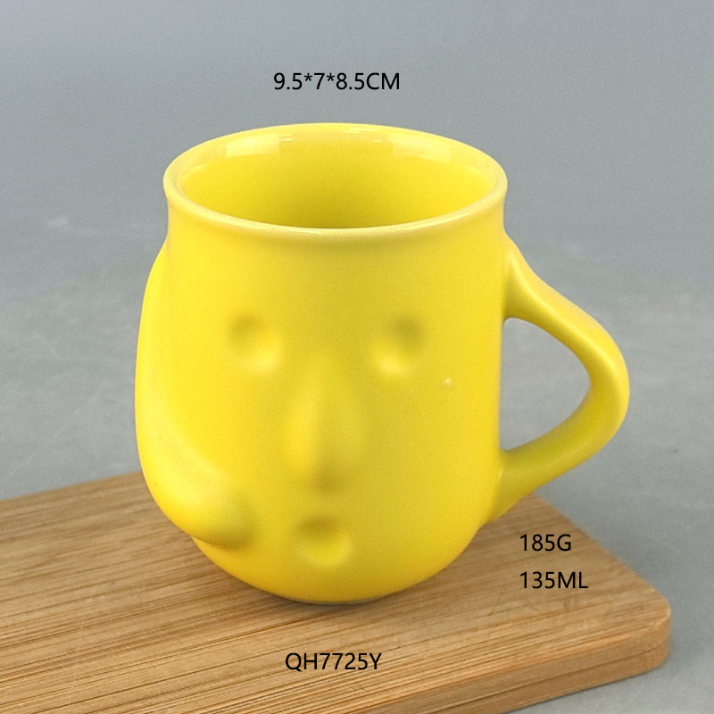 Inventario creativo transfronterizo pareja de desayuno de leche tazas de cerámica personalidad creativa simple taza de cerámica irregular