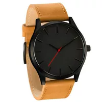 Мужские часы AliExpress, горячая распродажа, модные деловые кварцевые часы с матовым ремешком, студенческие часы