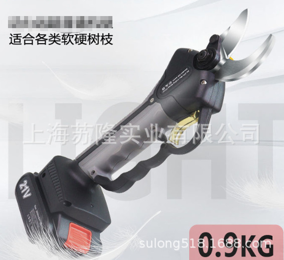 嘉力猫充电式园林果树剪 835电动修枝剪 3.5公分苗木修枝电剪