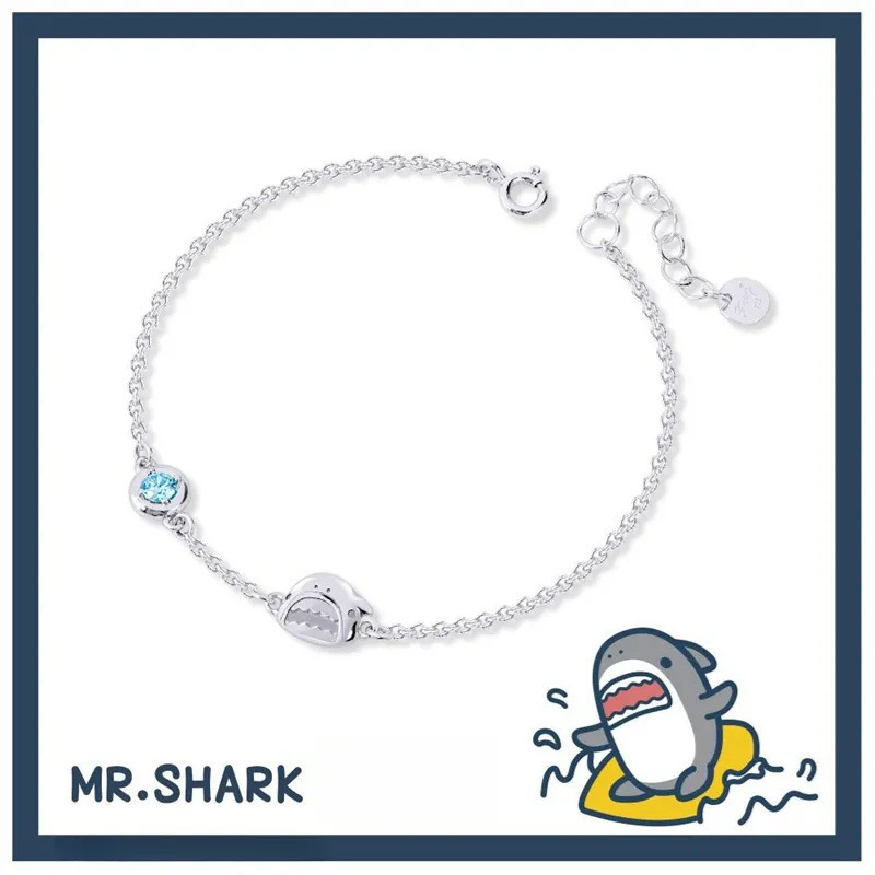 Mr. Shark Classic Series-Mr. Shark Crystal Diamond Bracelet Cute Cartoon Healing Girlfriend Gift for Girls