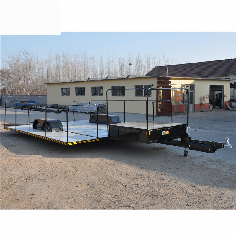 2吨汽车拖车 影视基地拖挂车 超低平板运输挂车 汽车拖车 平板车