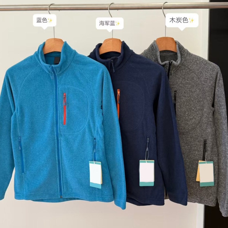 0914x6~Autumn outdoor hiking and commuting windproof and warm fleece jacket with letter embroidery, unisex style, stand-up collar 0914x6~Autumn outdoor hiking and commuting windproof and warm fleece jacket with letter embroidery, unisex style, stand-up collar