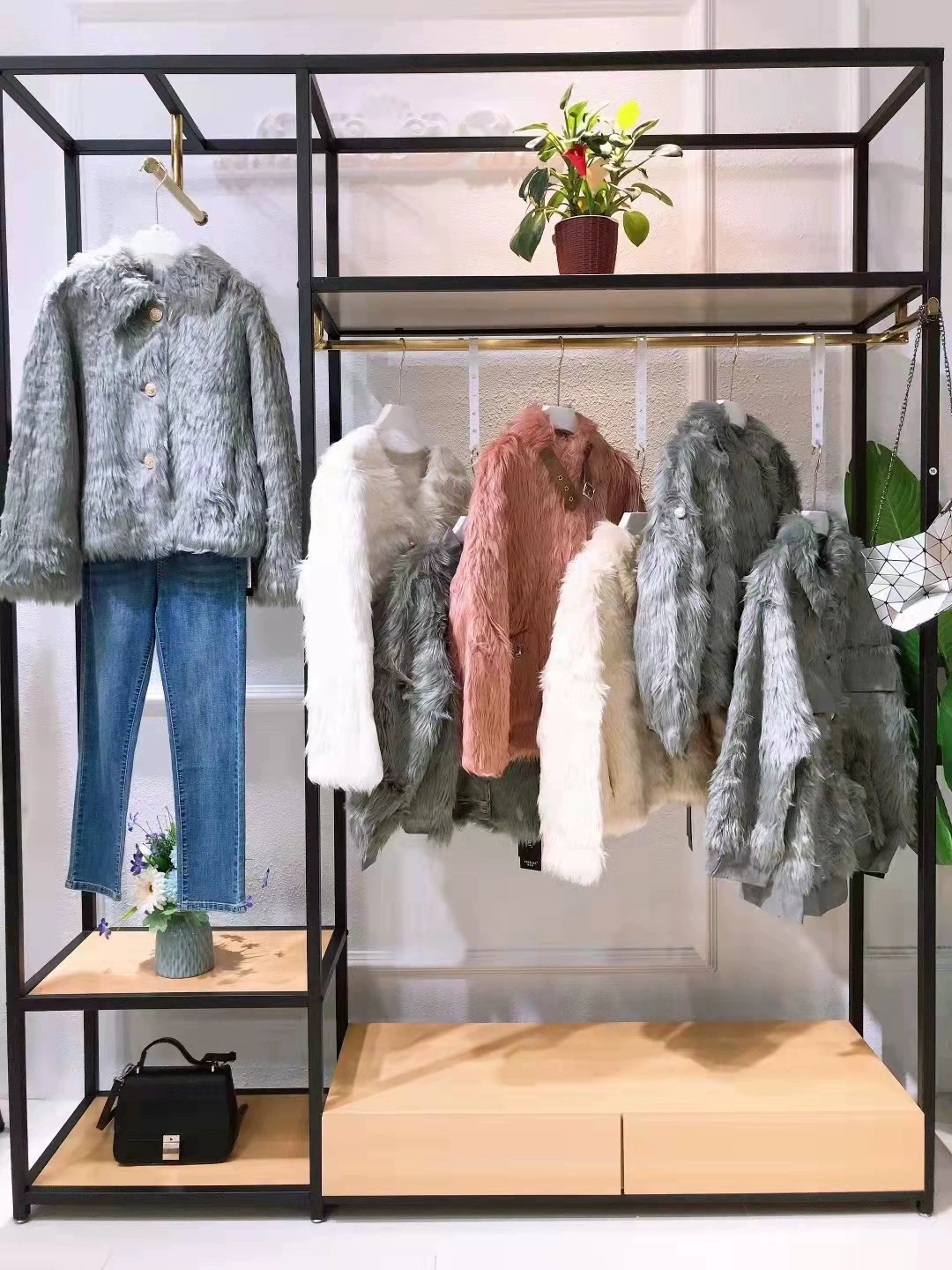 Toca мех один 2022 зимняя мода темперамент меха короткая куртка скидка оптом из первых рук