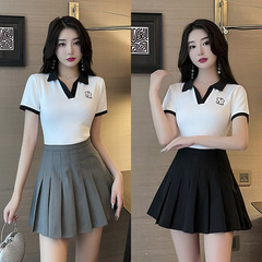 New foot bath technician work clothes female beauty shop technician work clothes cute short skirt suit sauna massage clothes elastic