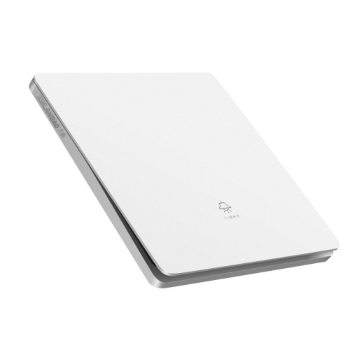 Ultra-thin white household switch one-open single-control frosted concealed five-hole socket panel two-position double wall switch wholesale