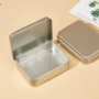 美甲翻盖透明金属铁罐