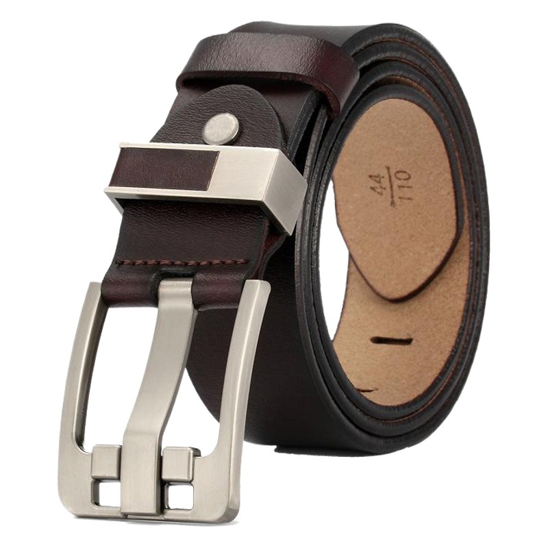 Transfronterizo nuevo comercio exterior cinturón de los hombres hebilla cinturón de cuero de vaca retro casual fábrica directa de una sola pieza entrega