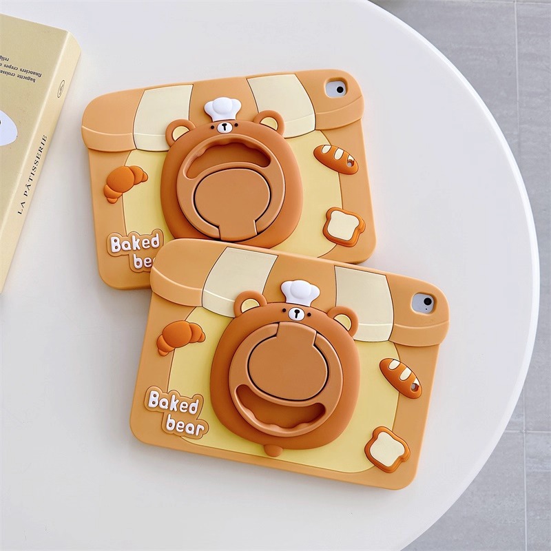Cartoon Rilakkuma Suitable for Apple iPad Tablet Protective Cover Pro Cute Mini Stand Air Silicone Soft 13inch