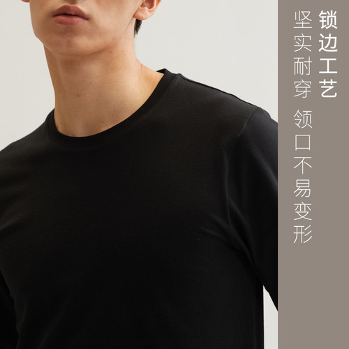 Winter pure cotton single-piece top warm men's underwear cotton sweater base autumn coat thin style factory wholesale