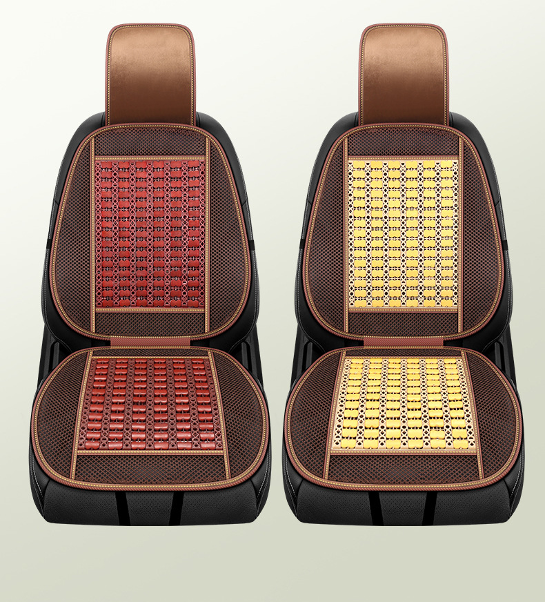 Car Seat Cushion, Summer Ice Silk Cushion, Universal for All Seasons, Driver's Cooling Pad, Car Bamboo Mat Cushion, Ventilated and Breathable