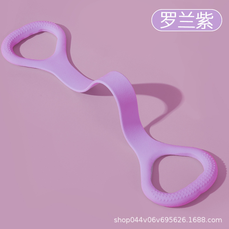 【ヨガの形】ヨガの8字のラリー器は肩の美背の神器の家庭用のストレッチロープを開けて弾力的に伸ばします。|undefined