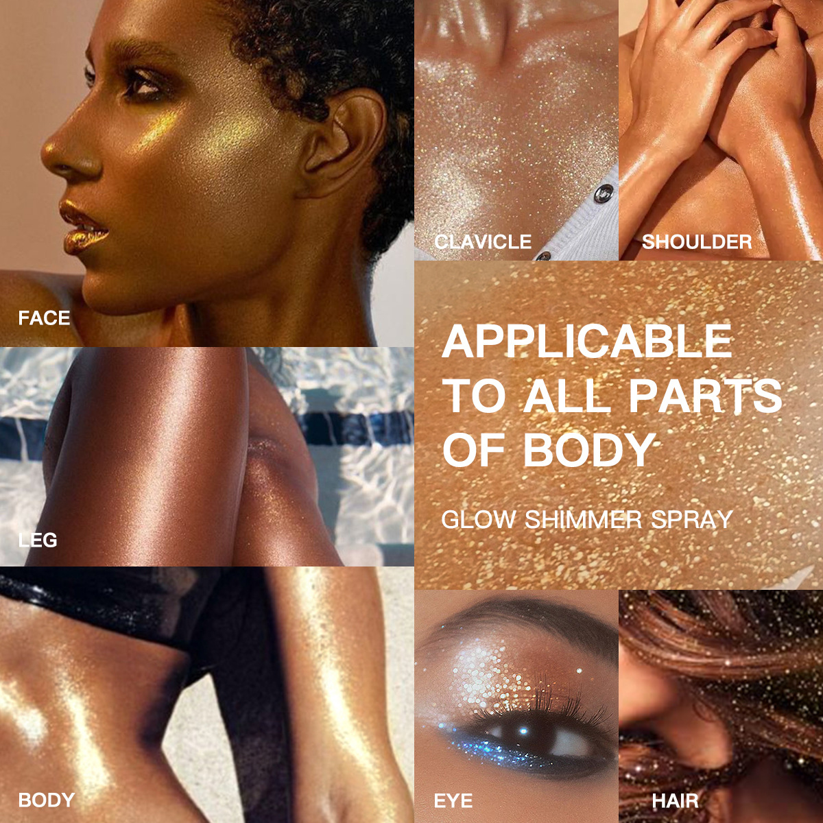 USHAS Transfronterizo Spot Liquid Highlight Brightening Base Liquid Concealer Durable Waterproof Anti-Sudor Flash Powder FS294