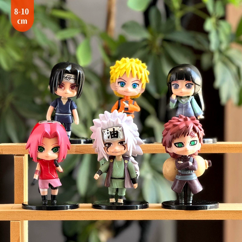 Фигурка Q-версии Naruto (ПВХ), 10–11 см, настольный/авто декор, в случайной упаковке