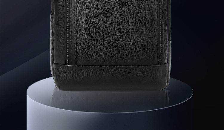 Ba lô nam da bò thật cao cấp đựng laptop 15,6 inch, ba lô công sở dung tích lớn 20–35L đi công tác du lịch — màu đen chi tiết 2