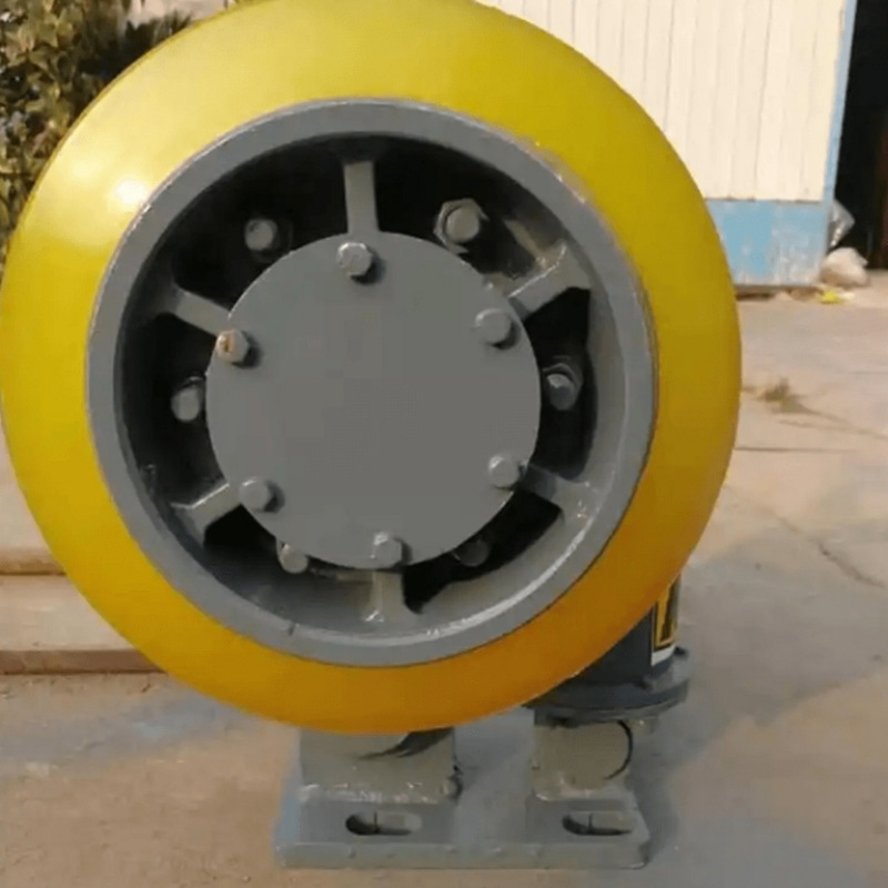 Rueda de goma universal hidráulica de oreja de tanque tipo amortiguador para resolver el problema de desgaste de la pista