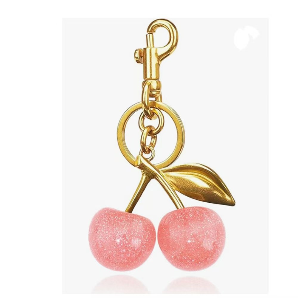 Cherry Fruit Bag Colgante Car Centimetro Keychain Colgante Bolso de mano Creativo Damas Regalos Decoración del automóvil image 9