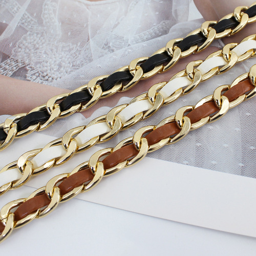Summer metal waist chain for women with dress and shirt decoration, versatile waist-cinching flower pearl pendant chain