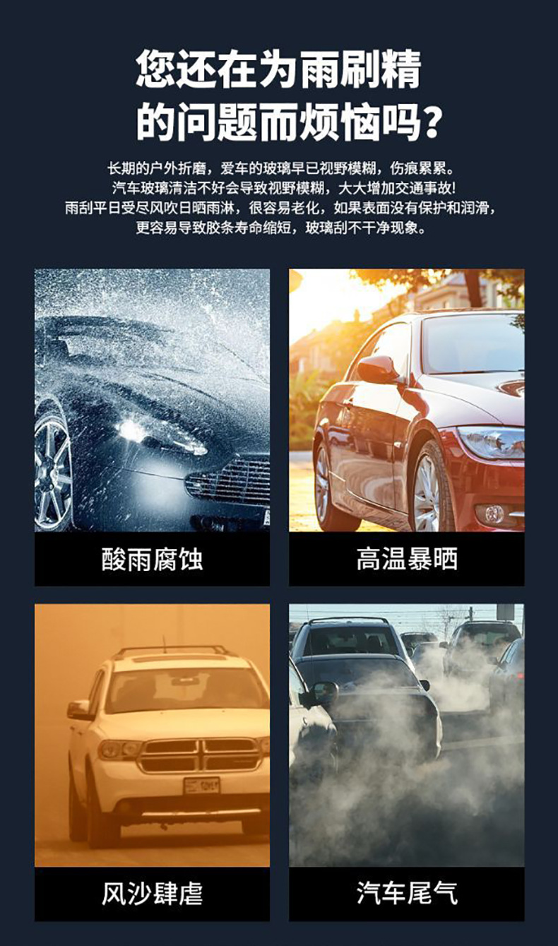 Car Wiper Water Antifreeze Glass Water Liquid to Remove Shellac Oil Film Four Seasons Winter Concentrated Wiper Essence