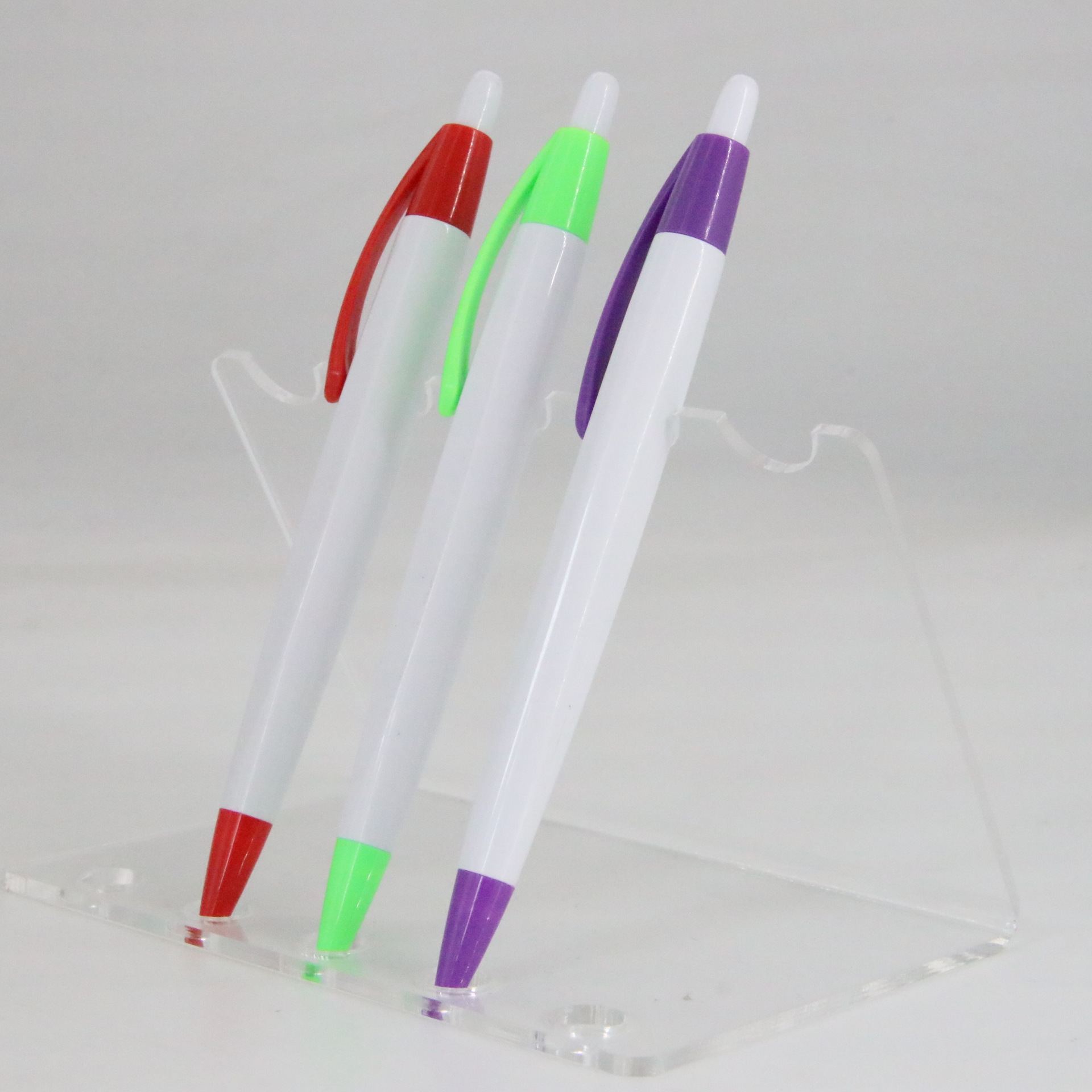 Prensa de plástico bolígrafo Bullet recarga fábrica al por mayor directa Oficina suministros escolares láser logo