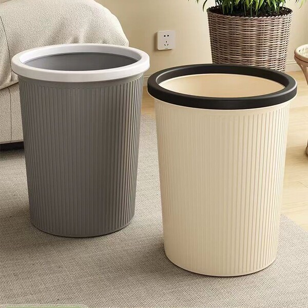 plastic capacious big garbage can for home use for living room