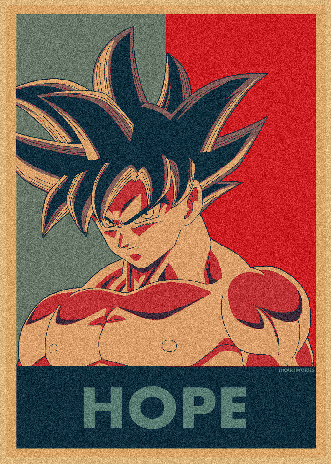 日本式アニメ七龍珠アラレ復古クラフト紙ポスター鳥山明装飾画孫悟空壁画316