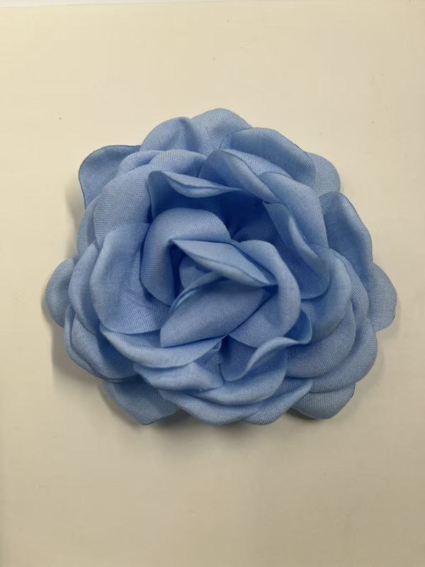 Caro同款烤边布艺花朵9cm立体烧边花朵diy发饰鞋帽胸花饰品配件|undefined