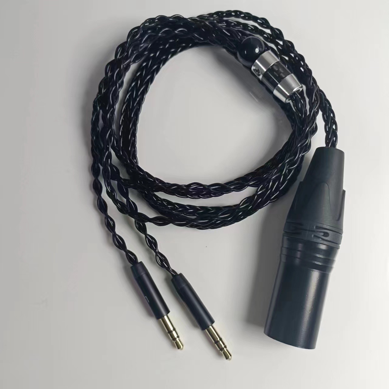 适用天龙D7100 D7200头戴耳机音频线卡侬头镀银线T1 T5 T5P音频线