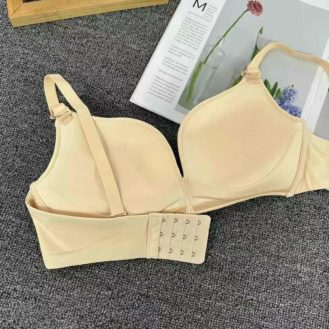1940 # Ropa interior japonesa de recolección de pechos pequeños, sujetador grueso ajustable de encaje sexy femenino