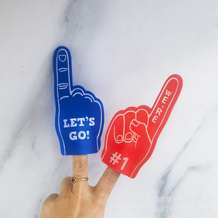 Foam finger gloves sports cheer atmosphere cheer EVA gloves Palm manufacturer