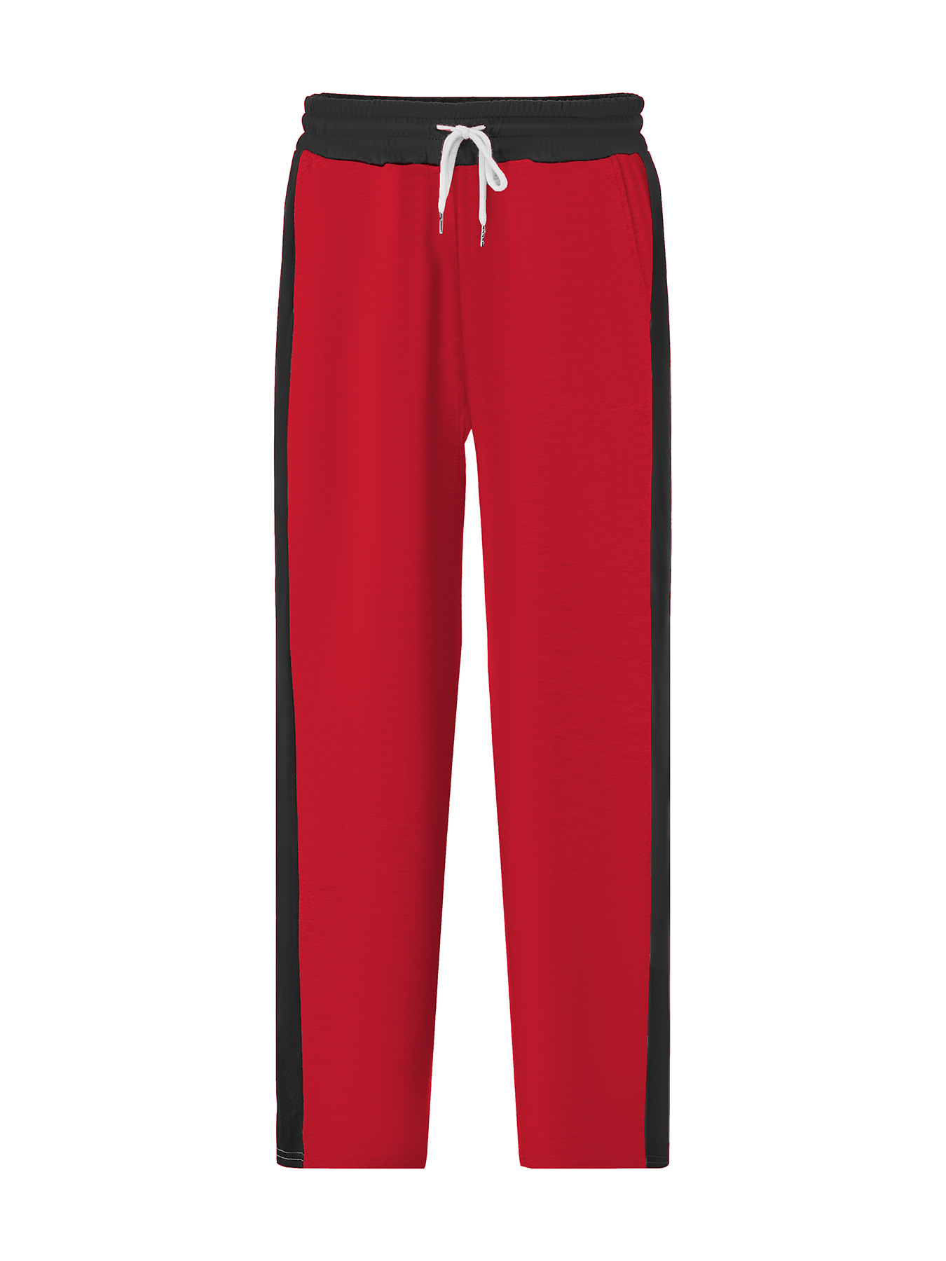 Modische Herren Freizeithose Mit Webband Und Farbblock Design_voghion.com