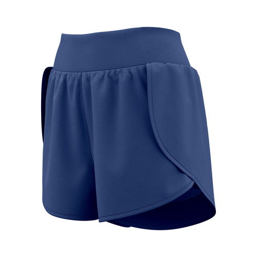 Women's Quick-Dry Two-Piece Athletic Shorts with Breathable Anti-Flash Side Pockets for Running, Fitness, and Yoga