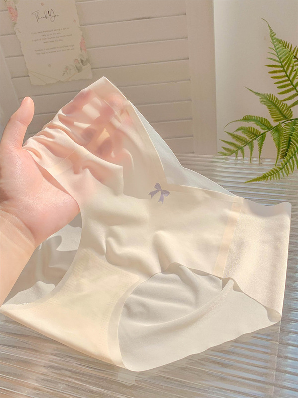 Light Film method ~ travel portable underwear Women's Ice Silk seamless breathable mask women's underwear 2023 New