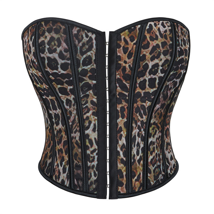 New Leopard Print Single-breasted Women's Strapless Bracket Push-up Palace Shaping Top AliExpress Cross-border Supply New Leopard Print Single-breasted Women's Strapless Bracket Push-up Palace Shaping Top AliExpress Cross-border Supply
