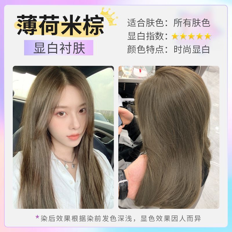 민트 라이스 다크 브라운 [상자 사서 상자 보내기] + 헤어 컬러링 도구