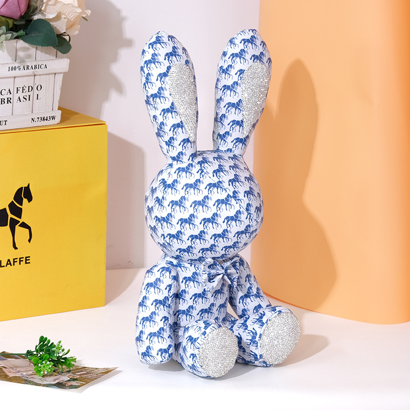 Lapolaffe conejo grande lindo cuero muñeca adornos colgante tamaño grande C1012 #