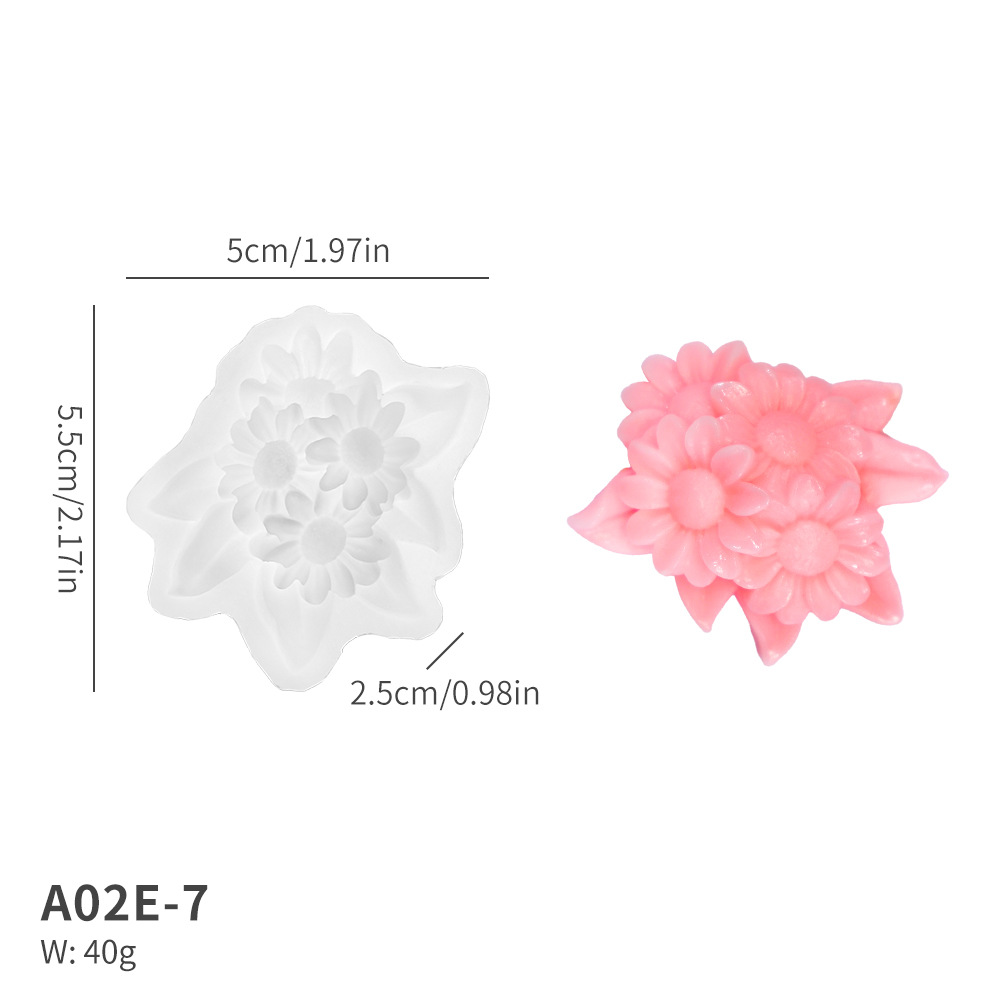 캔들몰드_A02E-7 해바라기송이