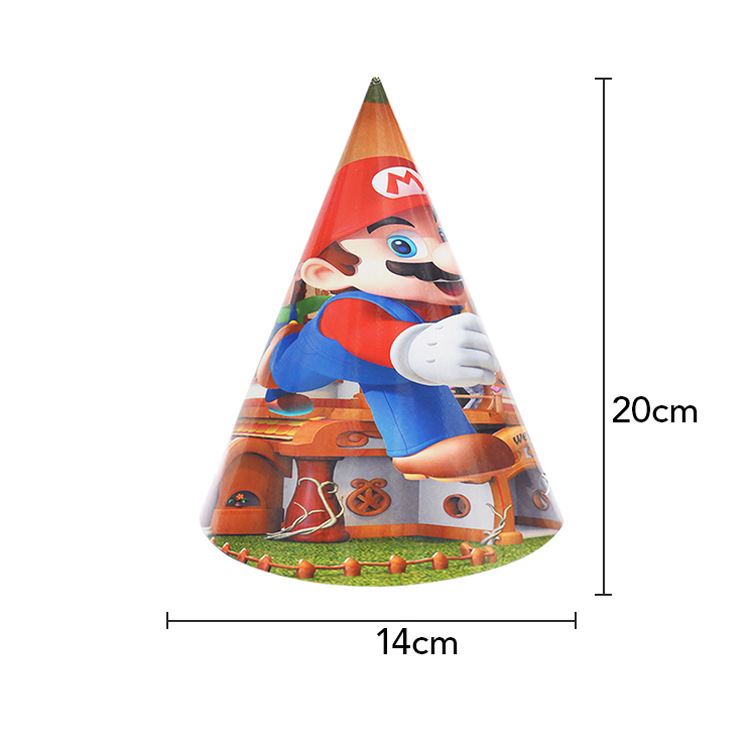 Mario tema Fiesta traje Mary cumpleaños de los niños decoración desechable partido plato de papel taza de papel