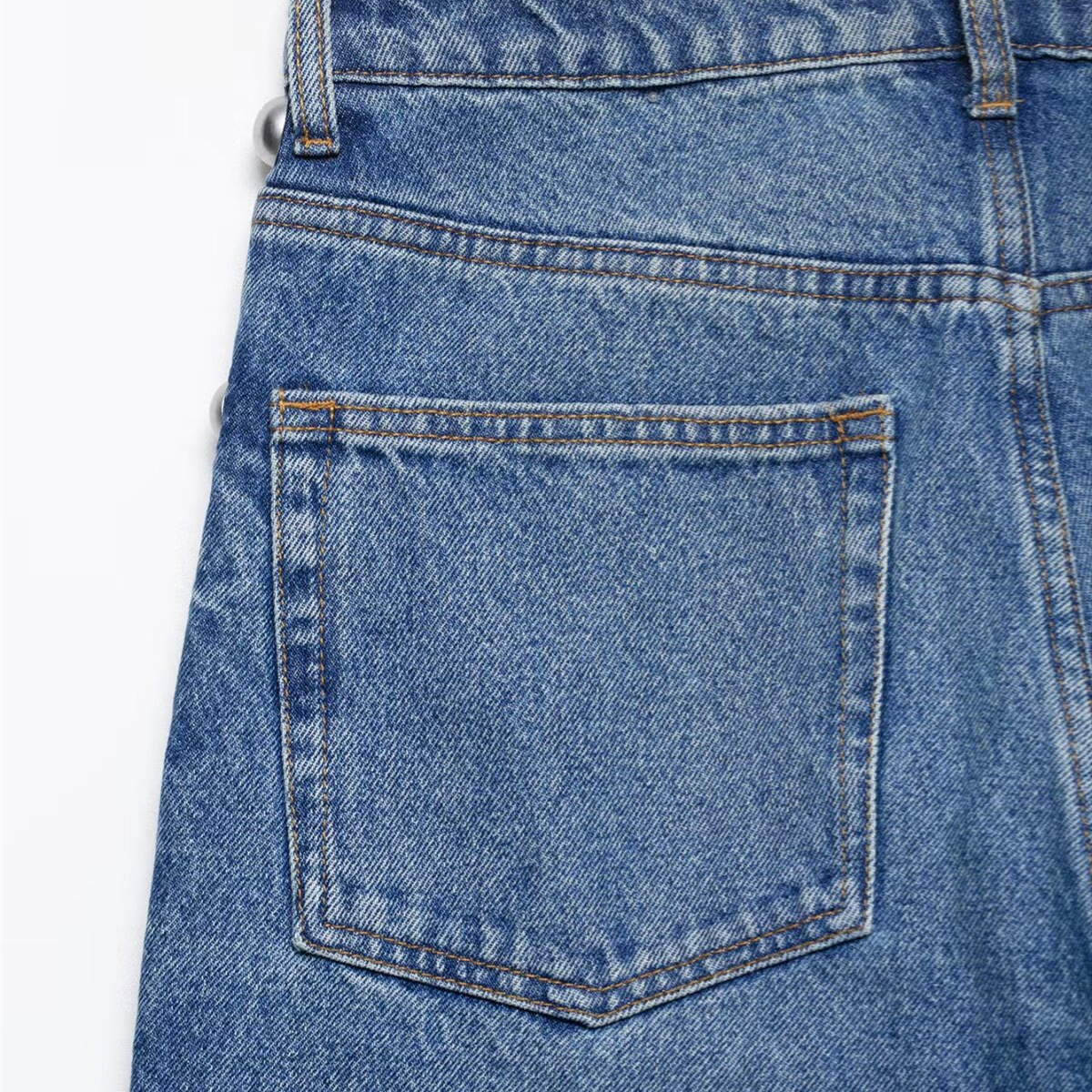 Women's Clothing Casual High-Waisted Straight Leg Jeans For Women Summer Metal Rivet Embellished For Formal & Casual For Women_ecoleips.com