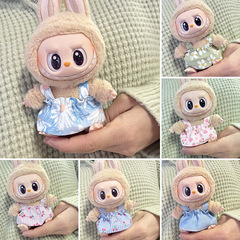 【Only Clothes】LABUBU Sitting Party Series Doll Clothes Generation 1 and 2 Labyrinth Labyrinth Stylish Turtleneck Plaid Skirt