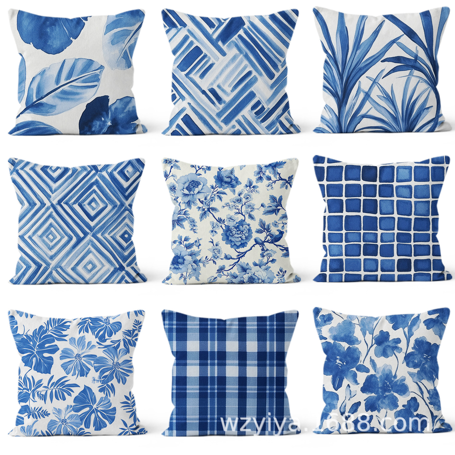 Almohada retrógrada francesa americana china simple cuadrada moderna almohada de cintura de automóvil almohada de almuerzo almohada de almohada