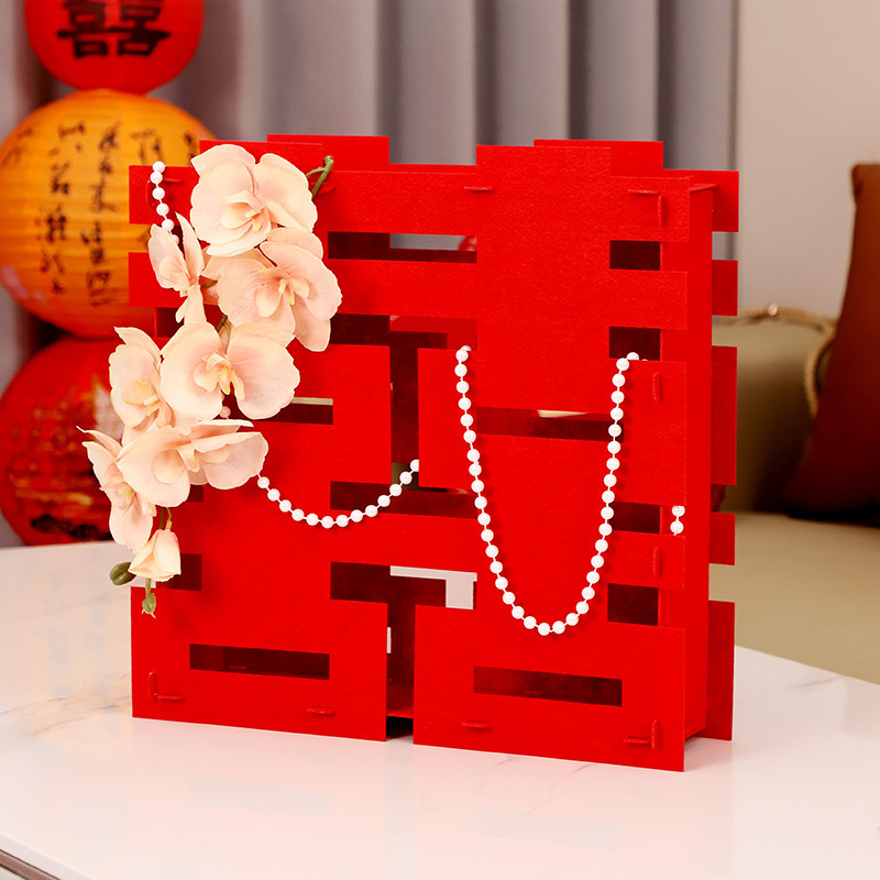 Casamiento tridimensional doble decoración de bodas decoración de la sala de estar decoración de la casa de bodas decoración de la casa de bodas suministros de boda